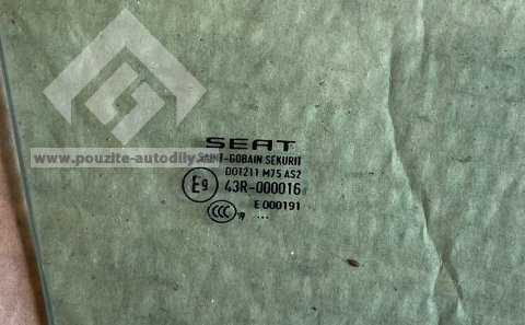 5F3845202A Sklo dveří pravé přední, originál Seat Leon 5F III