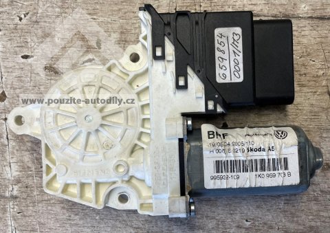 1K0959703B Motor spouštění oken vzadu vlevo Seat Altea, Toledo, VW Touran 1T, Škoda Octavia