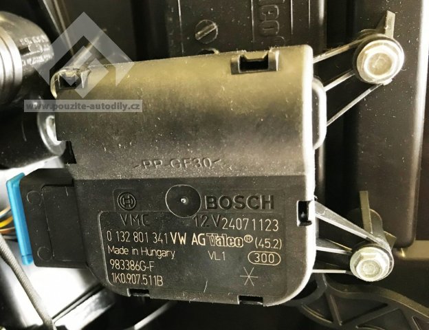 Servomotor nastavení klapky ovládaní teploty Seat 1K0907511B