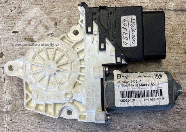 1K0959703B Motor spouštění oken vzadu vlevo Seat Altea, Toledo, VW Touran 1T, Škoda Octavia